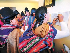 mujeres indigenas bolivia