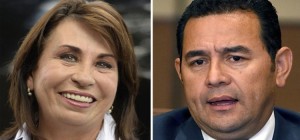 Sandra Torres y Jimmy Morales