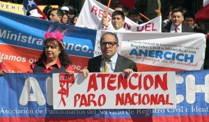 CONCEPCIÓN: Marcha de Funcionarios del Registro Civil de la Región del Bíobio.