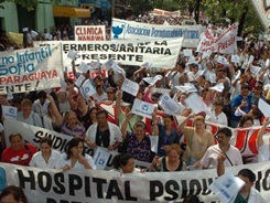 imagen de paro en paraguay