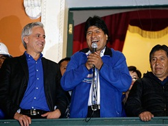 Bolivian president Evo Morales
