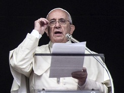 Pope Francis at Angelus' prayer
