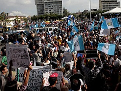 PROTESTAS PARA EXIGIR REFORMAS A LEY ELECTORAL EN GUATEMALA
