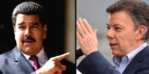 Nicolas-Maduro-VS-Juan-Manuel-Santos
