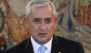 King Juan Carlos of Spain Meets Guatemala President at Zarzuela Palace