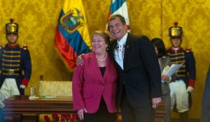 ACT PRESIDENTES DE ECUADOR Y CHILE EN RUEDA DE PRENSA / FOTO JOHN G