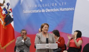 Promulgación ley creación subsecretaría Derechos Humanos
