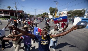 APTOPIX Haiti Protest