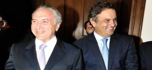 Michel Temer e Aécio Neves