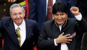 Raul Castro, Evo Morales