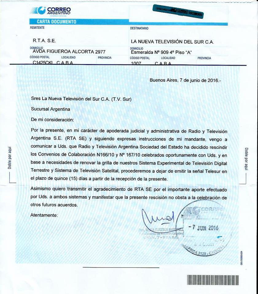 Modelo De Carta Documento Correo Argentino Para Impri