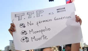 Protesta contra TPP