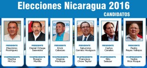 candidatos nicaragua