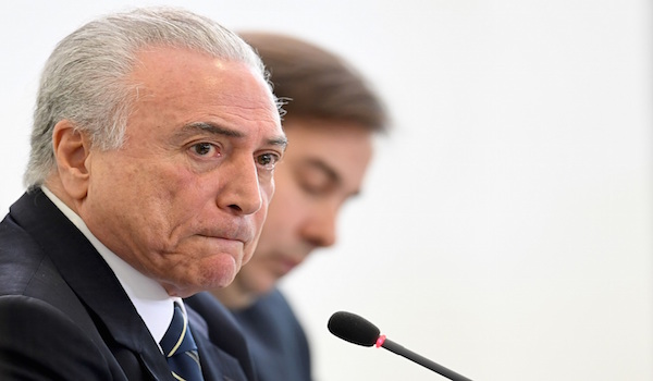 BRAZIL-TEMER-GOVERNMENT-ANNIVERSAY