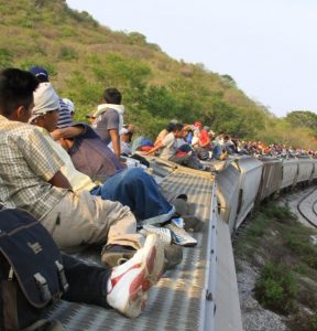 migrantes gde en tren