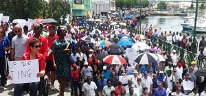 Barbados + protesta