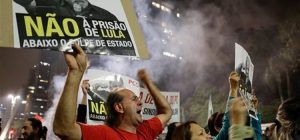 Brasil + protestas + No a la prisión de Lula da Silva