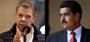 Juan Manuel Santos + Nicolás Maduro