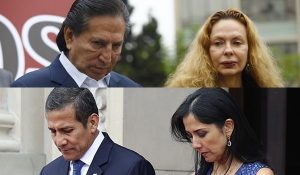 Ollanta Humala + Nadine Heredia + Alejandro Toledo + Eliane Karp Perú