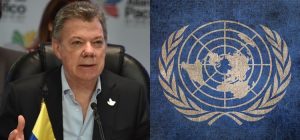 Juan Manuel Santos + Colombia + ONU