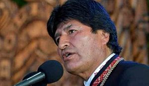 evo morales + bolivia