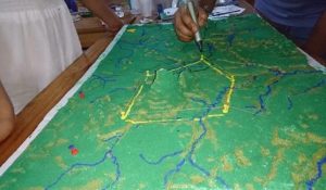 mapa 3d + nicaragua + territorios indigenas