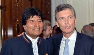 evo morales + macri