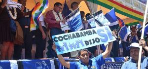 cochabamba+movilización+reelección+Bolivia