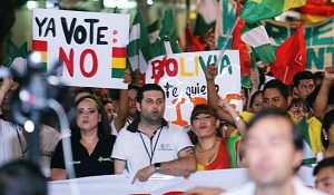 movilizaciones contra la reelección de evo morales-bolivia