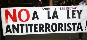 no a la ley antiterrorista - chile