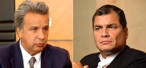 lenín moreno + rafael correa + ecuador