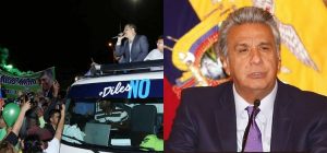 rafael correa + lenín moreno + ecuador