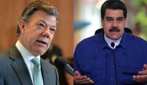 santos + colombia + maduro + venezuel