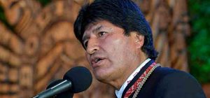 evo morales + bolivia