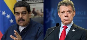nicolás maduro + juan manuel santos
