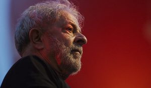 Former Brazilian President Luiz Inácio Lula da Silva during a demonstration supporting him in Sao Paulo, Brazil.
