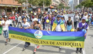 minga indígena antioquia colombia