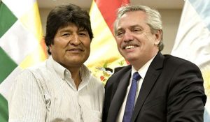 Alberto Fernández Evo Morales