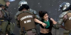 Carabineros protesta Chile