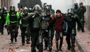 Ecuador protesta represión