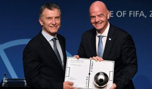 mauricio macri Infantino FIFA argentina