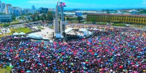 plaza de la bandera protesta república dominicana