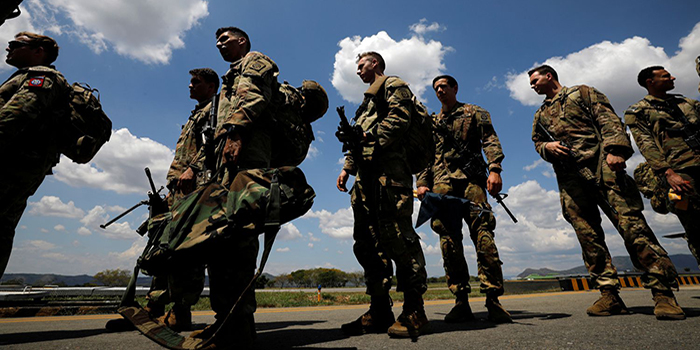 Foto: Paracaidistas de la 82 División Aerotransportada del Ejército de los Estados Unidos hicieron ejercicios militares en la base Tolemaida, en enero pasado.JONATHAN DRAKE / REUTERS