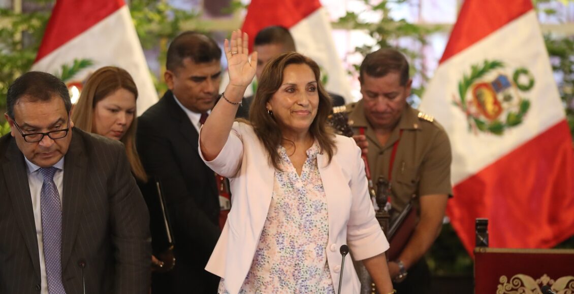Rueda de prensa de la presidenta peruana, Dina Boluarte