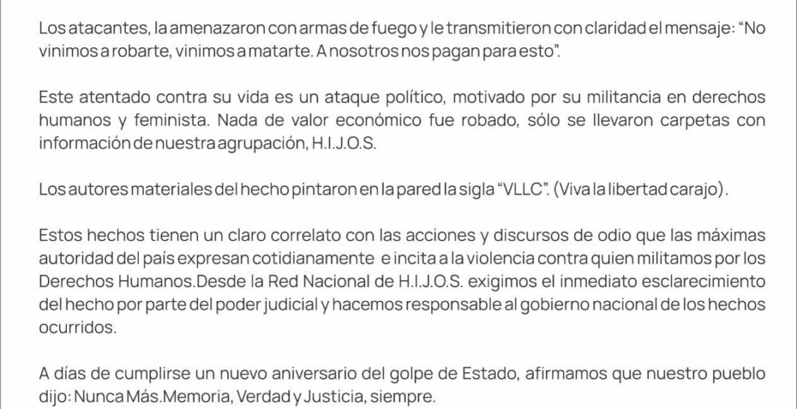 hijos comunicado